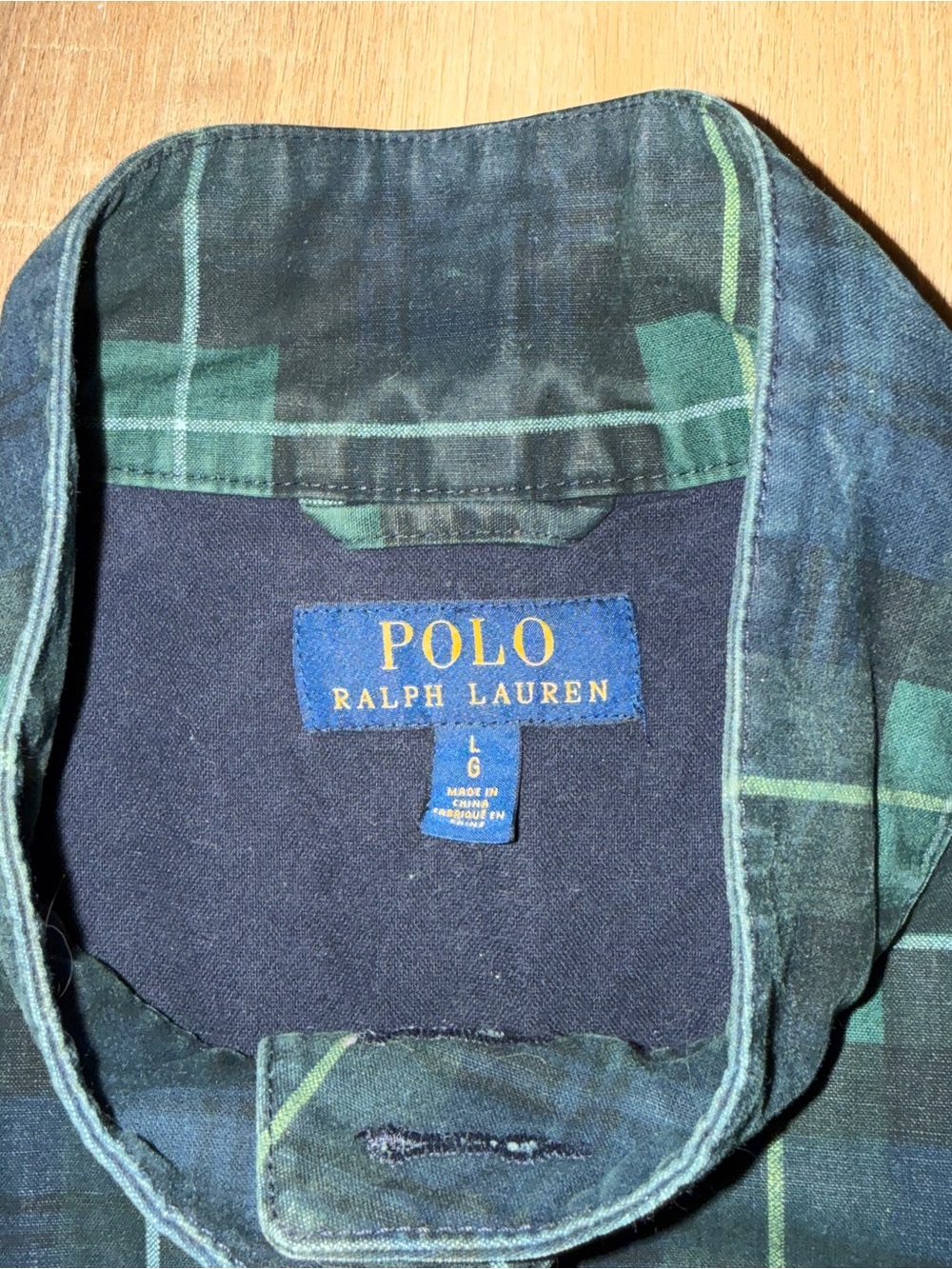 POLO Raph Lauren Harrington Jacket Tartan Black Watch Tartan Plaid Green Preppy - Picture 4 of 10